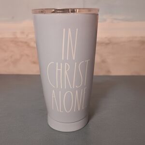 Rae Dunn Blue Tumbler with Inspirational Message